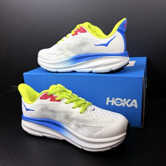 Hoka One One Clifton 9 Mens Size 7.5D White Running Shoes 1127895-BVR Athleisure - Picture 6 of 14